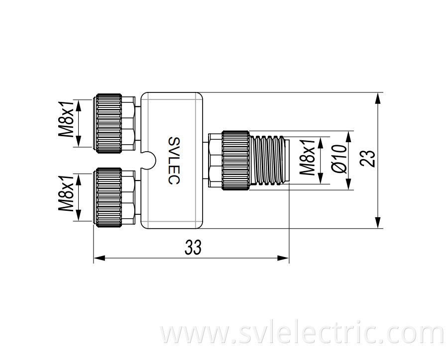 M8 Y connector